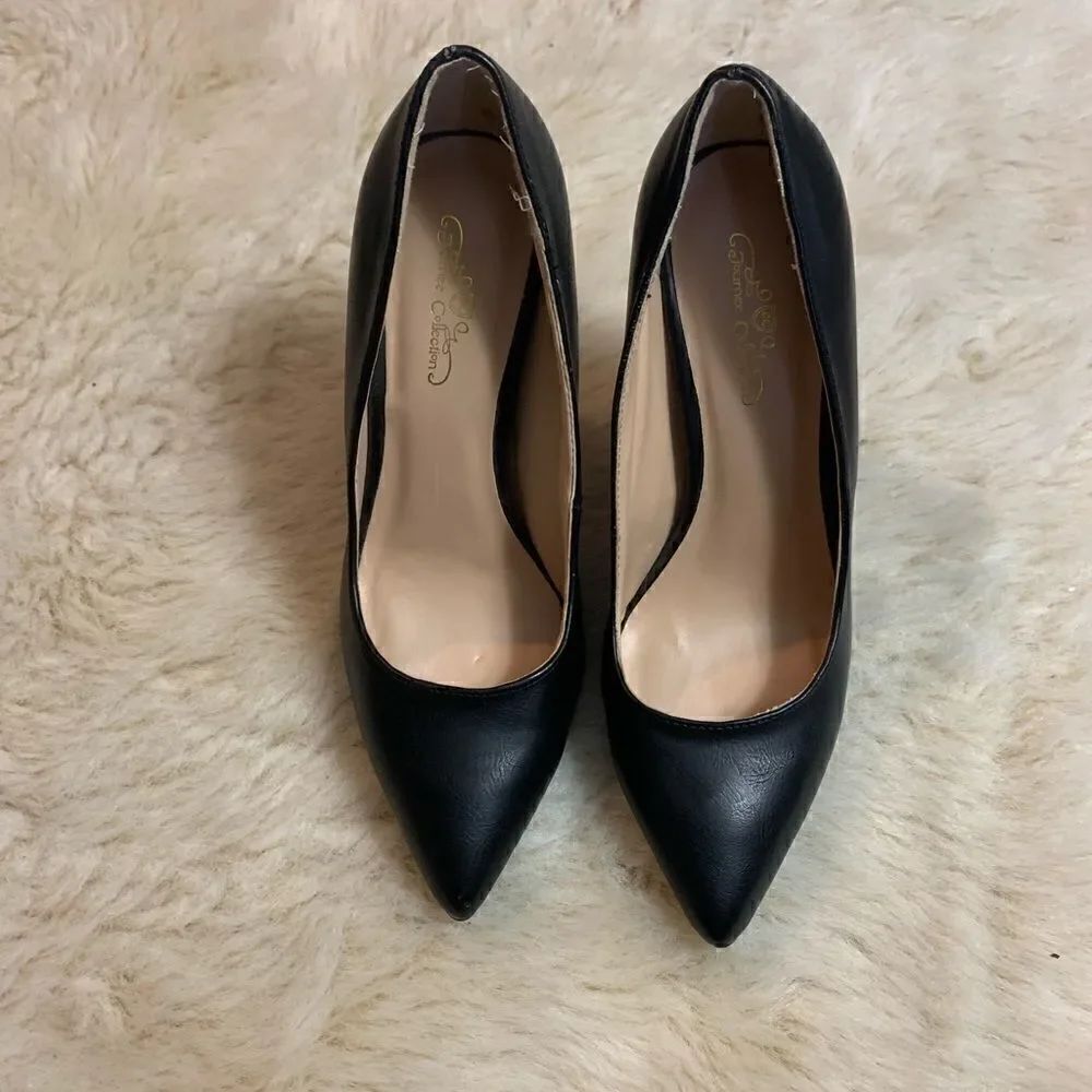 Journee Collection Black Heels size 7 - Picture 8 of 8